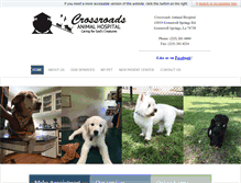 Tablet Screenshot of crossroadsanimalhosp.com